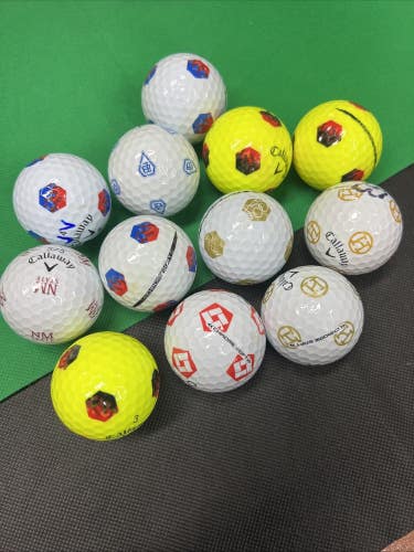 12 Near Mint AAAA Callaway Chrome Soft Truvis Used Golf Balls...Asst. Pix