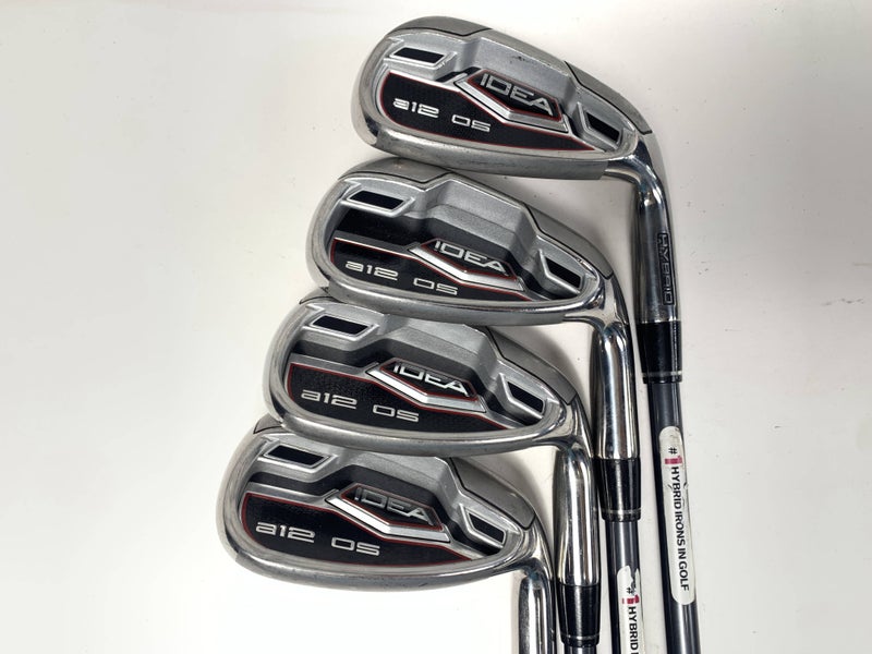 Adams Idea A12 OS Iron Set 8-PW+GW ProLaunch Blue 55g Senior Graphite RH