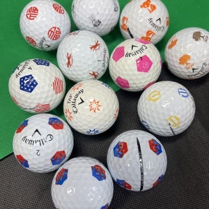 12 Near Mint AAAA Callaway Chrome Soft Truvis Used Golf Balls...Asst. Pix