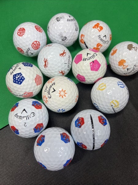 12 Near Mint AAAA Callaway Chrome Soft Truvis Used Golf Balls...Asst. Pix