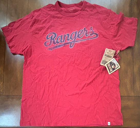 Texas Rangers 47 brand T-Shirt Adult Size XL New With Tags