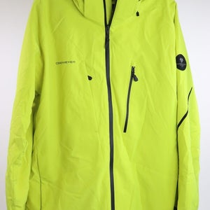 $299 Obermeyer Raze Ski Jacket Men's Size XL Removable Hood Yellow Alpine  NWT