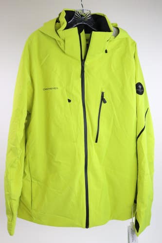 $299 Obermeyer Raze Ski Jacket Men's Size XL Removable Hood Yellow Alpine  NWT