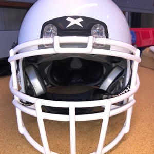 USED XENITH X2E+ ADULT FOOTBALL HELMET - LARGE - METALLIC WHITE
