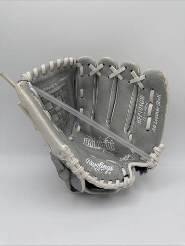 Rawlings 10.5'' Highlight Series Softball Glove HFP105GW All leather Basket Web