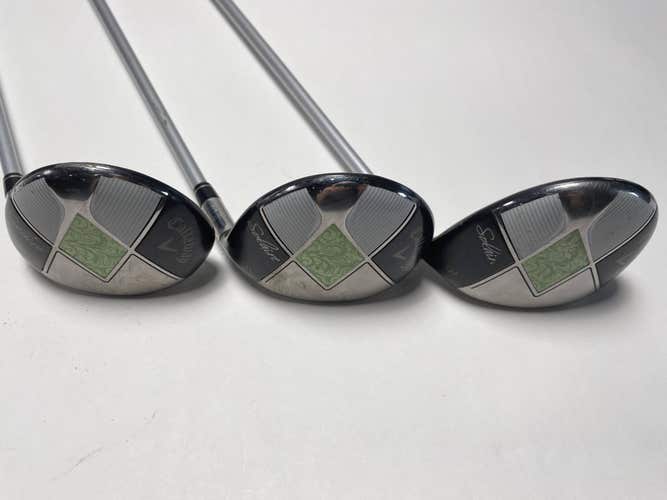 Callaway Solaire 2014 Wood Set 3 5 7 | 15* 18* 21* 55g Ladies Graphite Womens RH