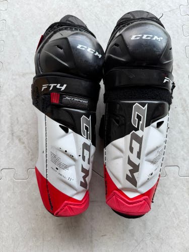 Junior CCM JetSpeed FT4 11" Shin Pads (Used)