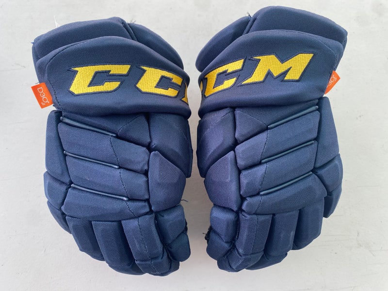 CCM JetSpeed FT1 Pro Stock Hockey Gloves 13” St Louis Blues 47179