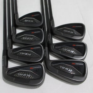 Cobra King Forged TEC Black Iron Set - 5-PW, GW - Stiff Flex Steel