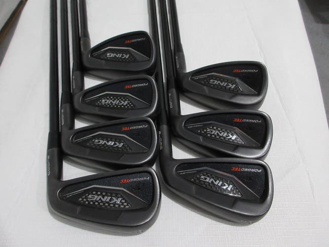 Cobra King Forged TEC Black Iron Set - 5-PW, GW - Stiff Flex Steel