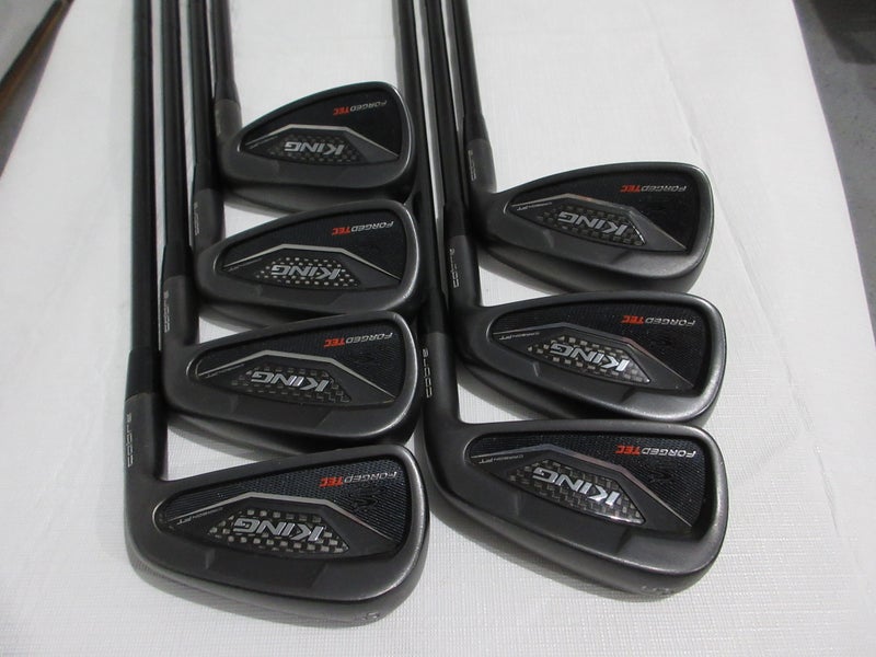 Cobra King Forged TEC Black Iron Set - 5-PW, GW - Stiff Flex Steel