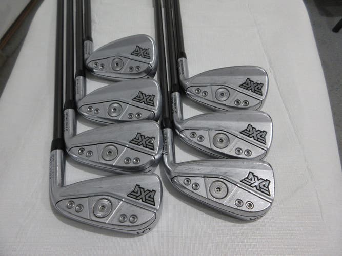 PXG 0311P Gen6 Chrome Iron Set - 5-PW, GW - SteelFiber Stiff Flex Graphite