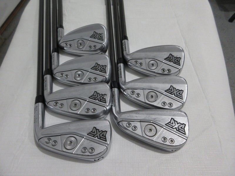 PXG 0311P Gen6 Chrome Iron Set - 5-PW, GW - SteelFiber Stiff Flex Graphite
