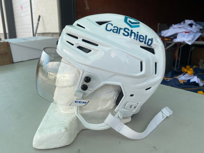 Bauer Re-Akt 150 Pro Stock Hockey Helmet Visor Combo Small White 81541