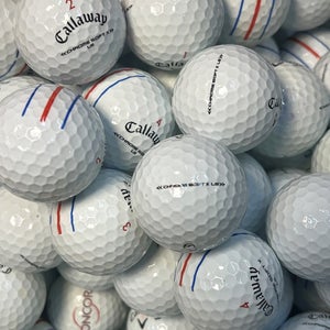 4 Dz. Premium AAA White Callaway Chrome Soft X LS Used Golf Balls with Mesh Bag