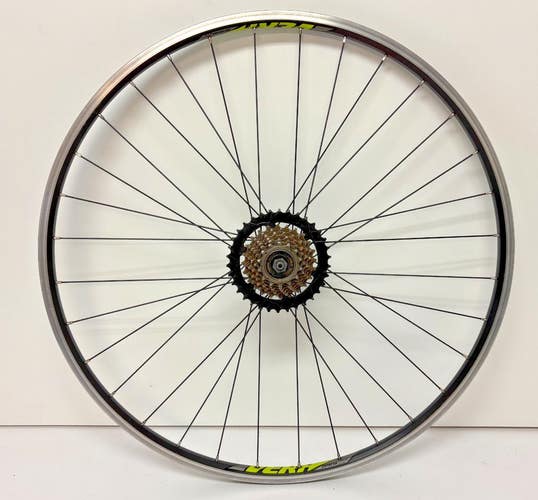 Fuji Vera Terra Alexrims DPM18 7-Speed 32-Spoke Black Aluminum 700C Rear Wheel