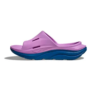 Hoka Ora Recovery Slide 3 Cyclamen Purple Sky Blue Sandal  14