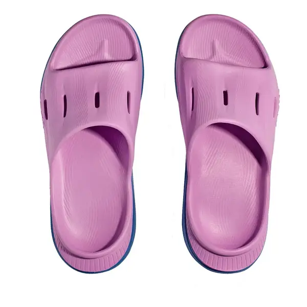 Hoka Ora Recovery Slide 3 Cyclamen Purple Sky Blue Sandal 14  display picture 2