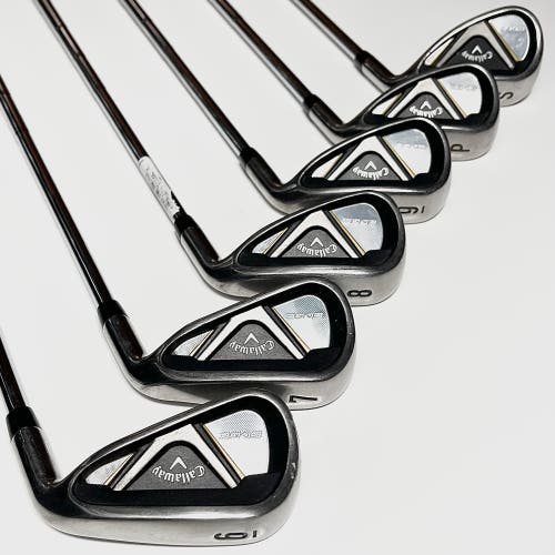 Callaway Edge Iron Set 6-9, PW, SW Right Handed Regular Flex Steel Shafts