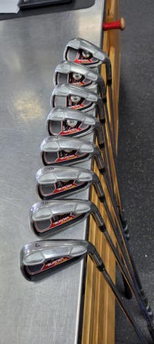 Used Taylormade BURNER PLUS 4-PW AW Mens Iron Set RH 4I-GW/AW 11497-S000152338