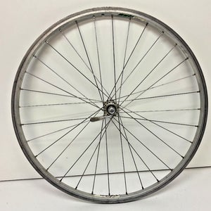Campagnolo Stheno 32-Spoke Silver Aluminum 26" Front Wheel Shimano Exage Hub