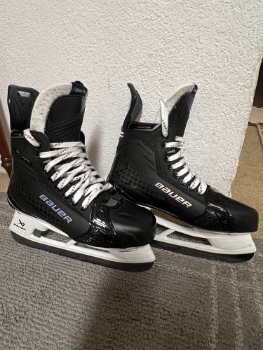 Bauer Supreme Shadow 8.75 Fit 3 hockey skates W/ FLY-TI Steel, Bauer Aetrex Fit A (Like New)