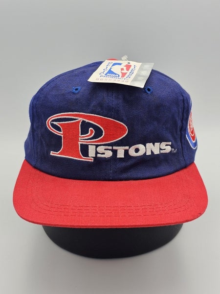 Vintage Detroit Pistons NBA Sports AJD Basketball Nwt Hat Cap Vtg 90s Strapback