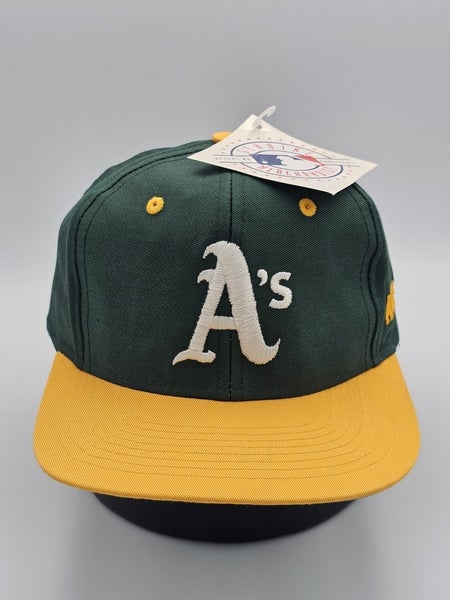 NEW Vintage Oakland Athletics MLB Sports Competitor Plain Logo Hat Vtg Snapback