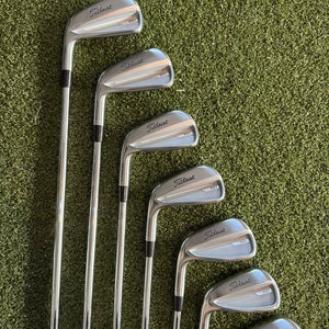 Men's Titleist T150 Left Hand Iron Set Extra Stiff Flex Steel Shaft (Used)