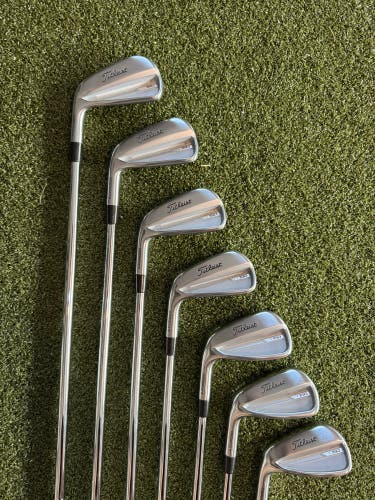 Men's Titleist T150 Left Hand Iron Set Extra Stiff Flex Steel Shaft (Used)