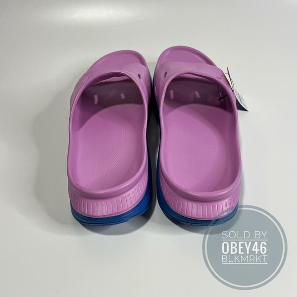 Hoka Ora Recovery Slide 3 Cyclamen Purple Sky Blue Sandal 14  display picture 2