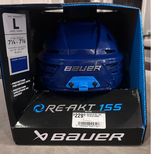 Large Bauer Re-Akt 155 Helmet (New)