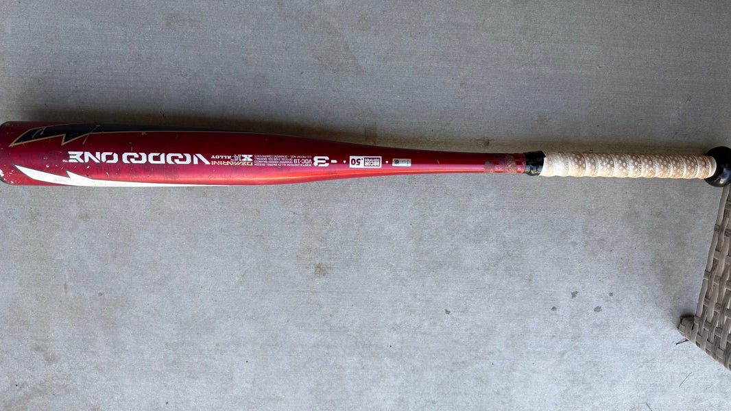 2019 DeMarini Voodoo One Alloy BBCOR Certified Bat (-3) 28 oz 31" (Used)