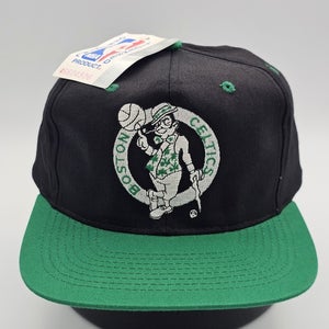 NEW Vintage Boston Celtics NBA Sports AJD  Twill Plain Logo Nwt Hat Cap Snapback
