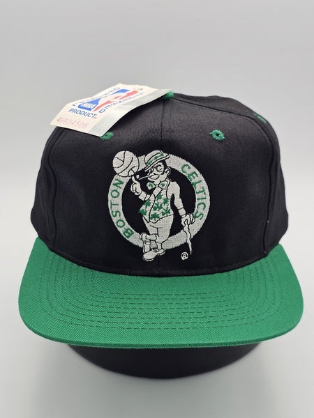 NEW Vintage Boston Celtics NBA Sports AJD  Twill Plain Logo Nwt Hat Cap Snapback