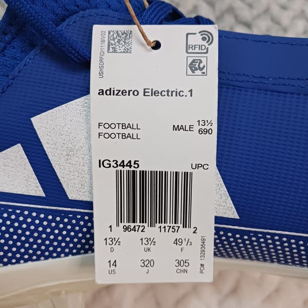 Adidas Adizero Electric. 1 Football Cleats Royal Blue IG3445  display picture 1