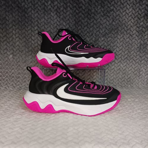 Nike Giannis Immortality 4 Basketball Kids Shoes Black Fuchsia FZ6734-004 Sz 5Y