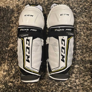 New Pro Stock CCM Ultra Tacks Pro 14" Shin Pads