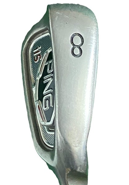 Ping i15 8 Iron Orange Dot 2* Flat RH Men's Stiff Steel 36" Good Factory Grip