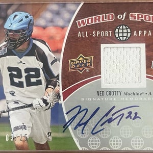 2010 Upper Deck Ned Crotty RC Patch Auto /25 Chicago machine