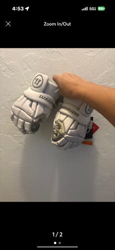 Warrior Burn Lacrosse Gloves 10" (New) lacrosse