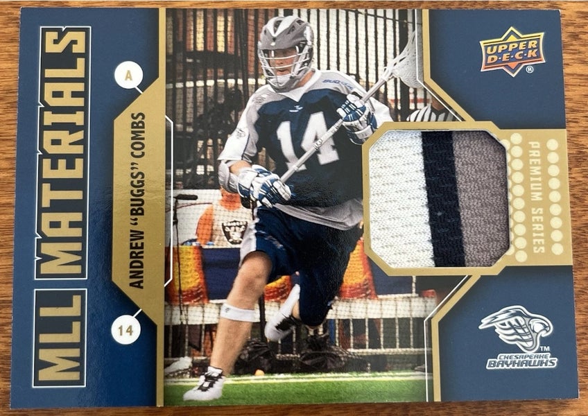 2011 upper deck major league lacrosse mll andrew “Buggs” combs 3 color patch Chesapeake Bayhawks