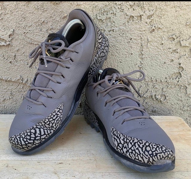 Men's Size M 9.0 (W 10.0) Jordan Golf Shoes (Used) NIKE AIR JORDAN ADG GOLF SHOES AR7995-003 GUNSMOK
