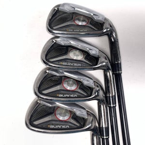 TaylorMade Burner 2009 Iron Set 7-PW REAX SuperFast 65g Senior Graphite Mens RH