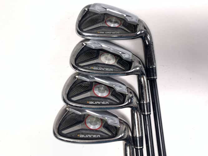 TaylorMade Burner 2009 Iron Set 7-PW REAX SuperFast 65g Senior Graphite Mens RH