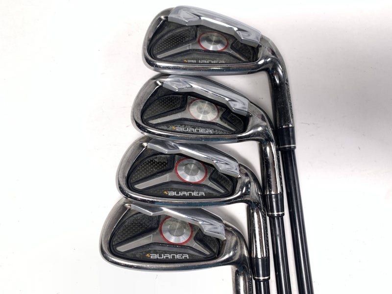 TaylorMade Burner 2009 Iron Set 7-PW REAX SuperFast 65g Senior Graphite Mens RH