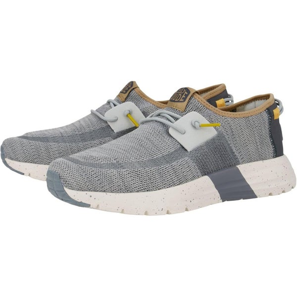 Hey Dude Sirocco Sneakers Men's US 10 Gray Lace Up Comfort Casual Shoes PQ658
