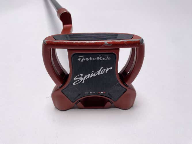 TaylorMade Spider Tour Red L Neck Putter 34" SuperStroke Pistol GTR 1.0 Mens LH
