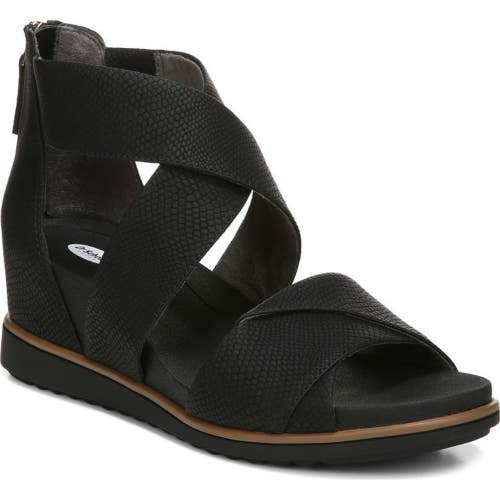 Dr. Scholl's Shoes Golden Hour H4980S1 Sandals Women's 9.5 Black Round Toe PQ666