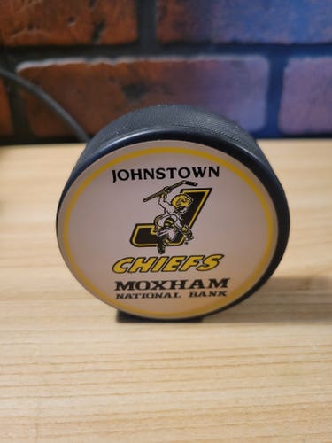 Vintage Johnstown Chiefs Souvenir Hockey Puck
